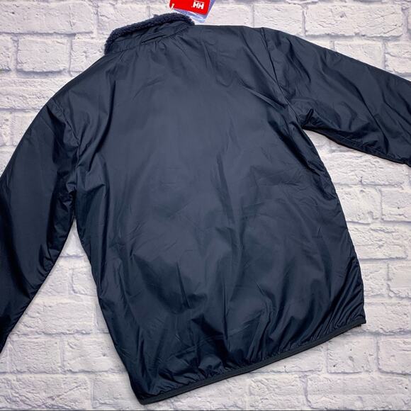 Helly Hansen Reversible Pile Jacket in Navy - Picture 5 of 10